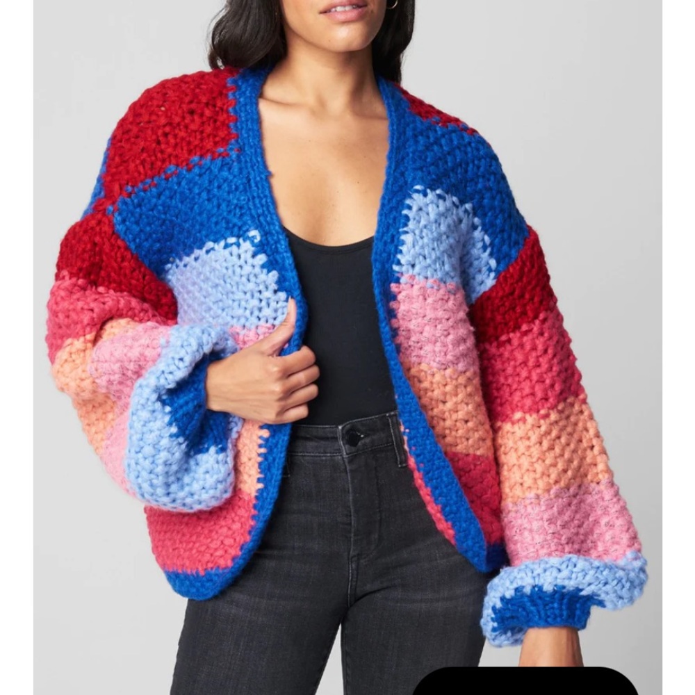 BLANK NYC Catch the Rainbow Sweater Size M.